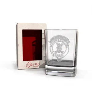 Clan Burns Dram Square Glass